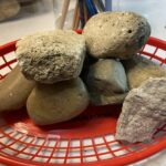 Medium size rocks/odd shapes.